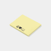 Peace, Love & Books Post-It Notes ポストイット (アングル)