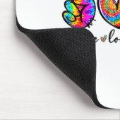 Peace Love Bowling Tie Dye Funny Bowling Lovers  マウスパッド (コーナー)