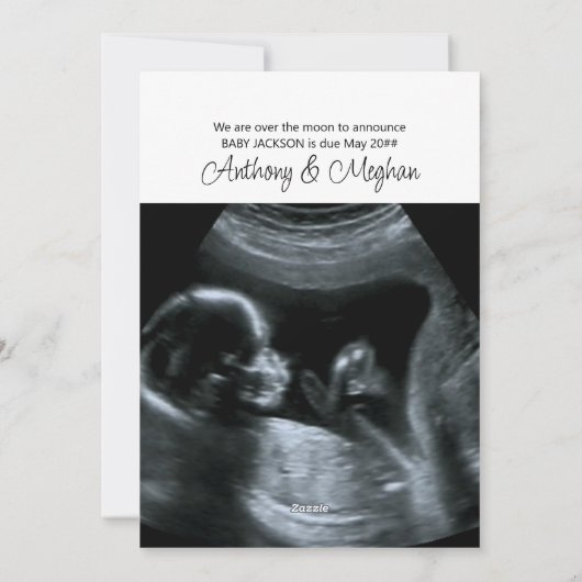 Peace Love Bundle of Joy 2 Photo We're Expected シーズンカード (裏面)