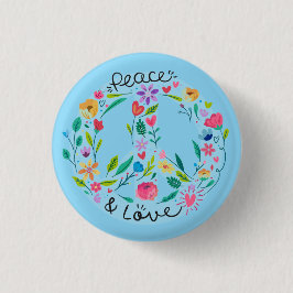 Peace Love Button 缶バッジ