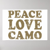 Peace Love Camo ポスター (正面)