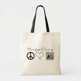 Peace Love Camping Tote Bag トートバッグ