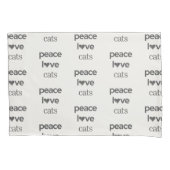Peace Love Cats | Cat Mom Lover Modern Home Decor 枕カバー (正面)