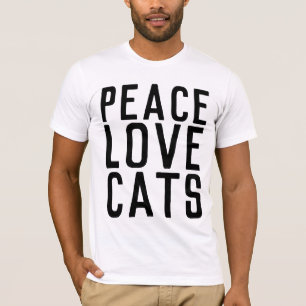 PEACE LOVE CATS, Cat Tシャツ&マッスルシャツ Tシャツ