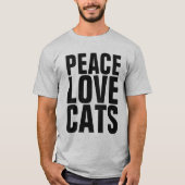 PEACE LOVE CATS tシャツ (正面)