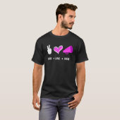 Peace Love Cheer Cheerleading   Cheerleading Cheer Tシャツ (正面フル)