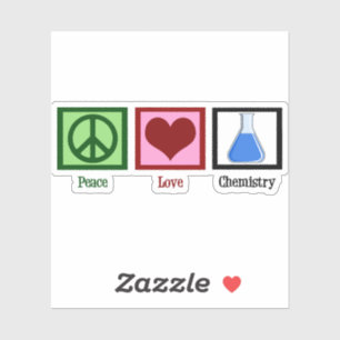 Peace Love Chemistryノートパソコン シール