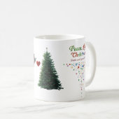 Peace Love Christmas Classic Mug – Simple Words コーヒーマグカップ (正面右)