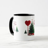 Peace Love Christmas Combo Mug – Vibrant Holiday  マグカップ (正面左)