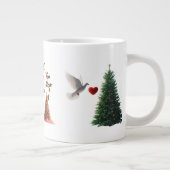 Peace Love Christmas Dove Mug – Specialty Jumbo  ジャンボコーヒーマグカップ (右)