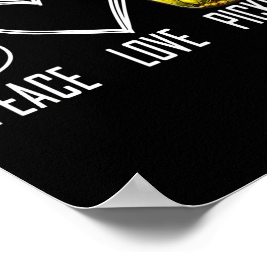 Peace Love Ckles Retro Jar Of Sliced Ckles Funny F ポスター (角)