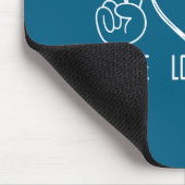 Peace Love Ckles Retro Jar Of Sliced Ckles Funny F マウスパッド (コーナー)