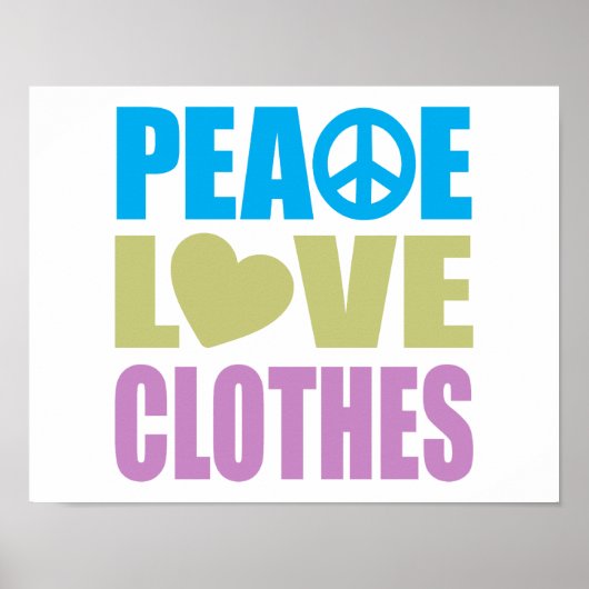 Peace Love Clothes ポスター (正面)