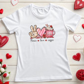 Peace Love Coffee、バレンタイン Tシャツ