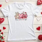 Peace Love Coffee、バレンタイン Tシャツ