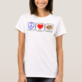 Peace, Love & Cookie Tシャツ (正面)