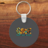 Peace Love Cowboy Western Rodeo Rodeo Life Western キーホルダー (正面)