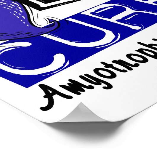 Peace Love Cure ALS筋萎縮性側索硬化症 ポスター (角)