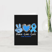Peace Love Cure Ataxia Awareness Support Gifts 1  カード (正面)