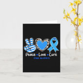 Peace Love Cure Ataxia Awareness Support Gifts 1  カード (黄色い花)