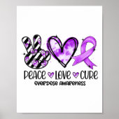 Peace Love Cure Overdose Awareness  ポスター (正面)