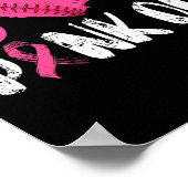 Peace Love Cure Pink Out Breast Cancer Bysebyll By ポスター (角)