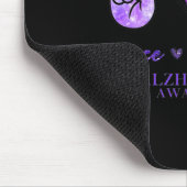 Peace Love Cure Ribbon Leopard Alzheimer Brain Awa マウスパッド (コーナー)