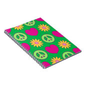 Peace Love Daisies ノートブック (右側)