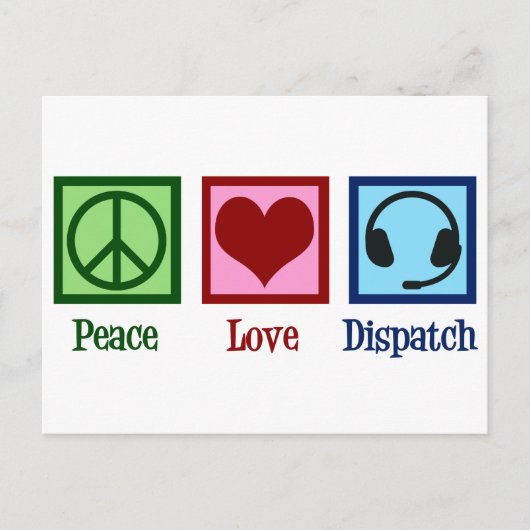 Peace Love Dispatchオペレータ管理者 ポストカード (正面)