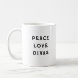 PEACE LOVE DIVAS マグカップ