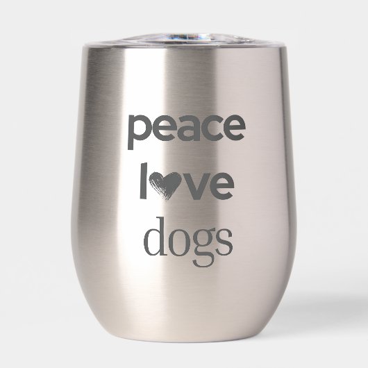 Peace Love Dogs | Motivational Rescue Dog Mom (正面)