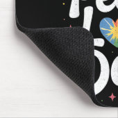 Peace Love Dogs Tie Dye Dog Lover Rescue Puppy  マウスパッド (コーナー)