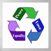 Peace Love Equality ポスター (正面)