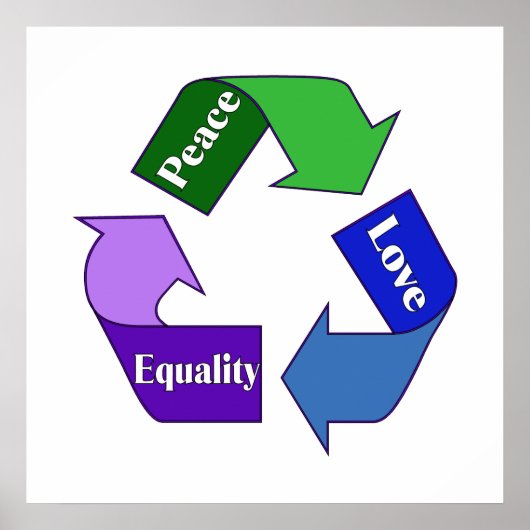 Peace Love Equality ポスター (正面)