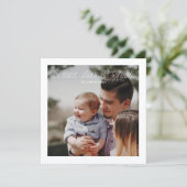 Peace, Love & Faith Modern Christmas Photo Card シーズンカード (スタンド正面)