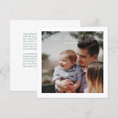 Peace, Love & Faith Modern Christmas Photo Card シーズンカード (正面/裏面)