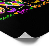 Peace Love Fleur De Lis Mardi Gras 2026 Carnival N ポスター (角)