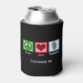 Peace Love Forensicsカスタマイズ可能 缶クーラー (缶正面)