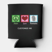 Peace Love Forensicsカスタマイズ可能 缶クーラー (正面)
