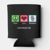 Peace Love Forensicsカスタマイズ可能 缶クーラー (裏面)