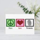 Peace Love Forensics Department Forensic Lab Card (スタンド正面)