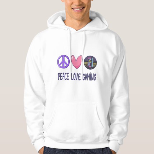 Peace Love Gaming パーカ (正面)