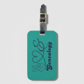 Peace, Love, & Genealogy ラゲッジタグ (正面縦)