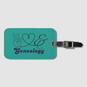Peace, Love, & Genealogy ラゲッジタグ (正面横)