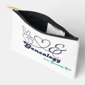 Peace, Love, & Genealogy - small pouch アクセサリーポーチ (見開き)