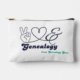 Peace, Love, & Genealogy - small pouch アクセサリーポーチ