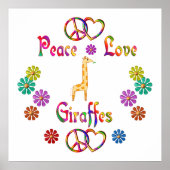 PEACE LOVE GIRAFFES ポスター (正面)