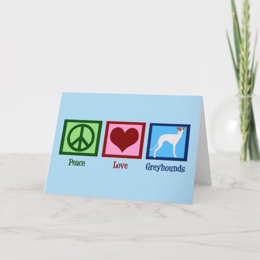 Peace Love Greyhounds シーズンカード (正面)