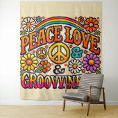 Peace、Love、Grooviness Tapestry タペストリー (インサイチュ)