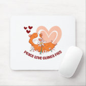 Peace Love Guinea Pigs Funny Saying For Guinea Pig マウスパッド (マウス)